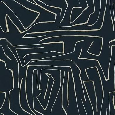 Sample GWF-3530.816.0 Graffito Black Modern/Contemporary Lee Jofa Modern Fabric