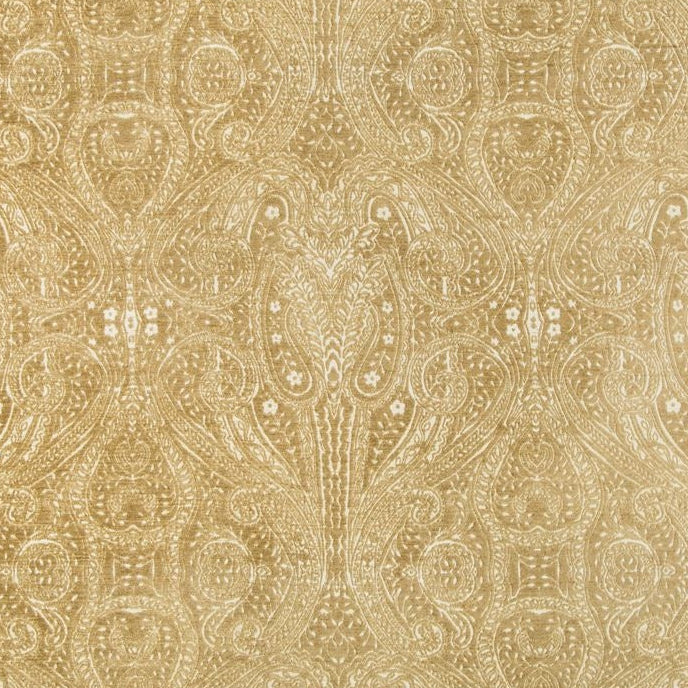 Sample 34767.416.0 Beige Upholstery Paisley Fabric by Kravet Contract