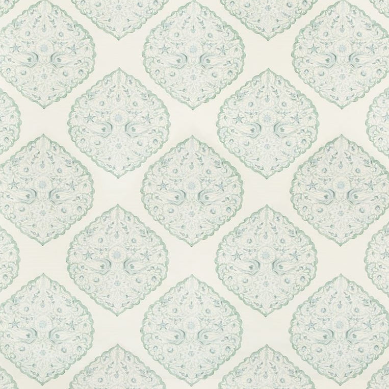 Sample 2017165.123.0 Lido Print, Mist Multipurpose Fabric by Lee Jofa