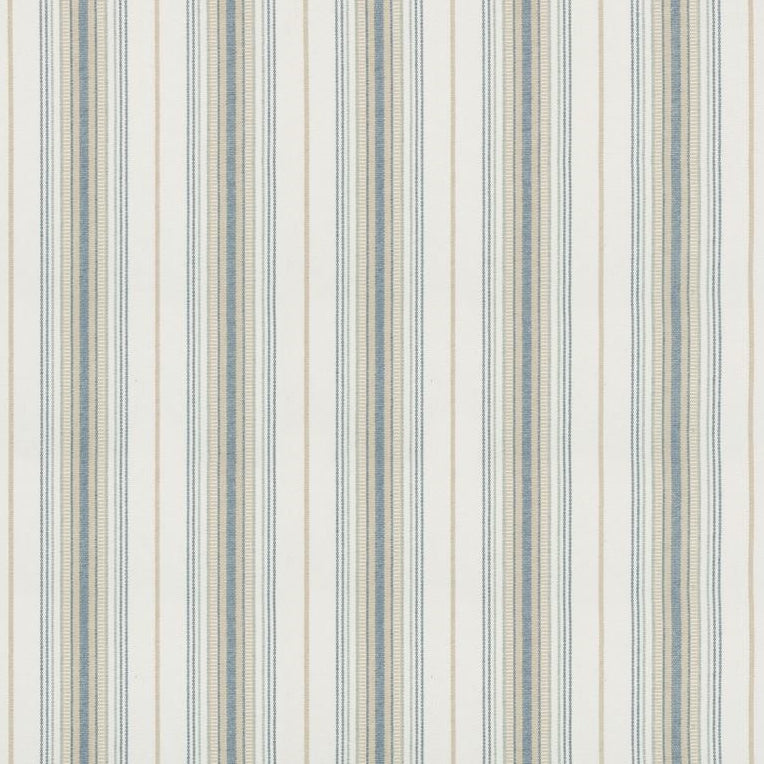Sample 2018147.13.0 Cassis Stripe, Aqua Upholstery Fabric by Lee Jofa