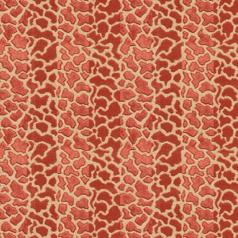 Sample 2015120.19 PARISH-HADLEY Timbuktu Velvet Red Contemporary Lee Jofa Fabric