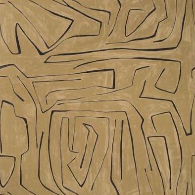 Sample GWF-3530.68.0 Graffito Brown Modern/Contemporary Lee Jofa Modern Fabric