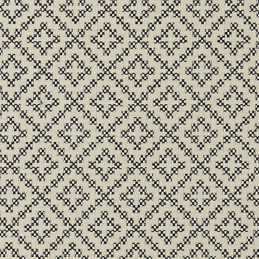 Sample F0894-01 Bw1021 Black/White Clarke And Clarke Fabric