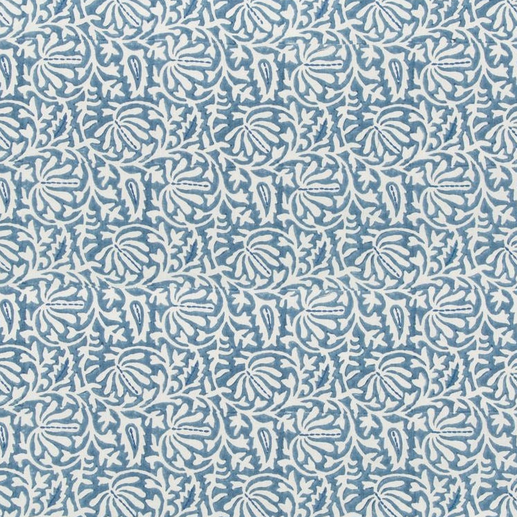 Sample 2017169.5.0 Laine Print, Bluebell Multipurpose Fabric by Lee Jofa