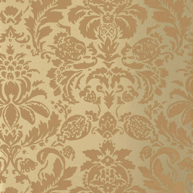 Purchase a sample of T10034 Lyndon Damask, Neutral Resource Thibaut Wallpaper