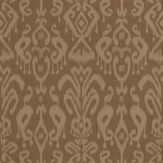 View T10053 Bravado Ikat Chestnut by Thibaut Wallpaper