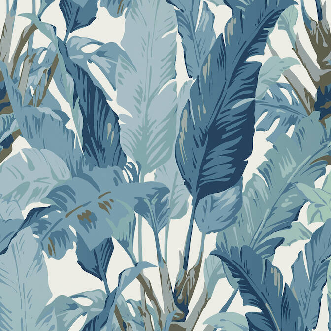 Purchase a sample of T10128 Travelers Palm, Tropics Thibaut Wallpaper