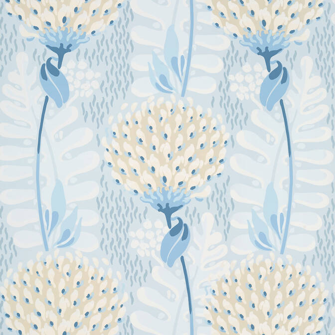 Purchase a sample of T10645 Tiverton, Ceylon Thibaut Wallpaper