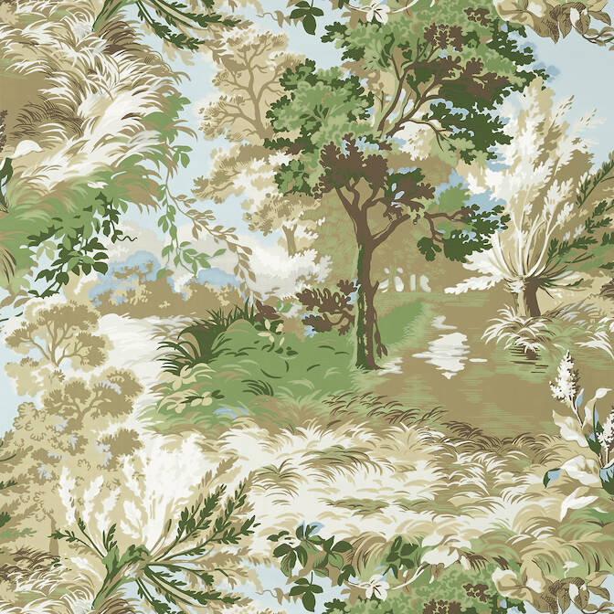 Purchase a sample of T10866 Lincoln Toile, Heritage Thibaut Wallpaper