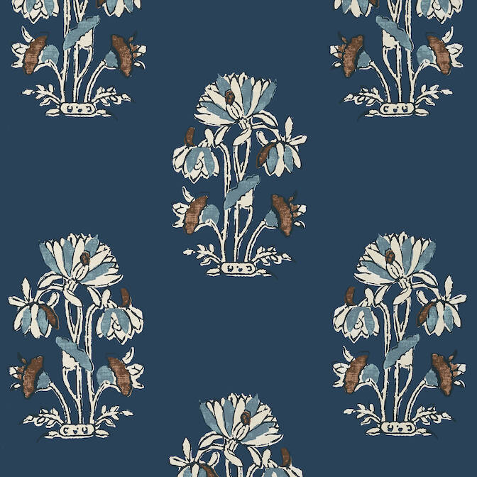 Shop T13203 Lily Flower Mesa Thibaut Wallpaper