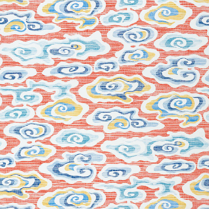 View T13320 Clear Clouds Pavilion Thibaut Wallpaper