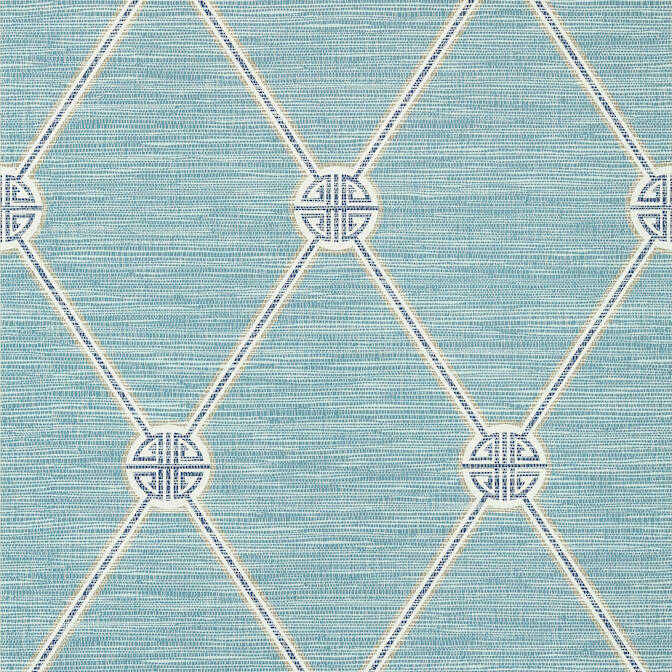 Purchase a sample of T13391 Turnberry Trellis, Pavilion Thibaut Wallpaper