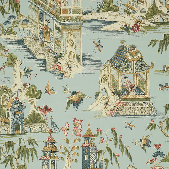Purchase a sample of T13617 Grand Palace, Grand Palace by Thibaut Wallpaper