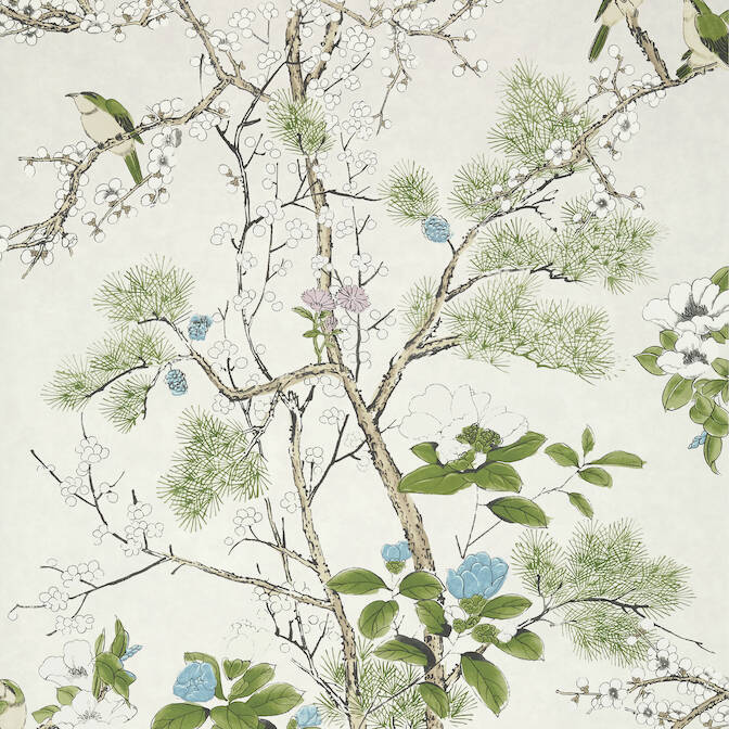 Purchase a sample of T13622 Katsura, Grand Palace by Thibaut Wallpaper