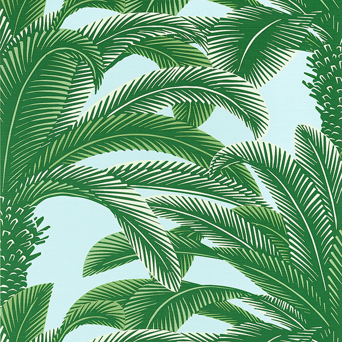 Purchase a sample of T13908 Queen Palm, Palm Grove by Thibaut Wallpaper