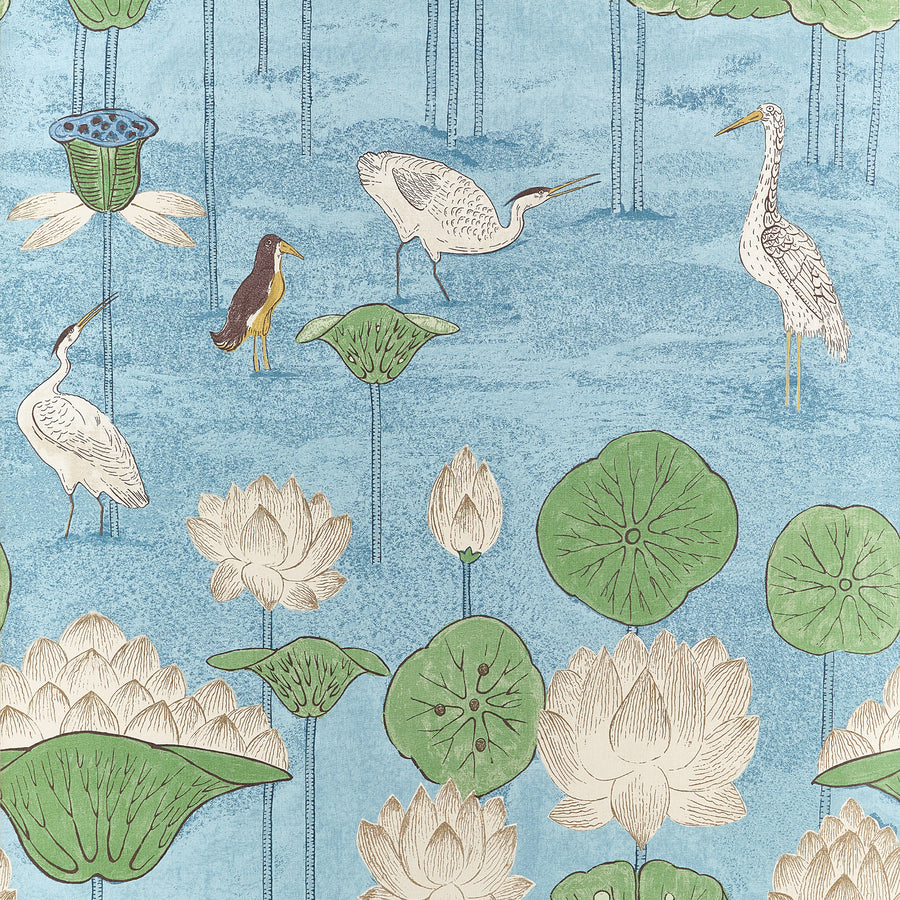 Search Thibaut Wallpaper SKU# T14637 pattern name Malea color name Sky Blue.