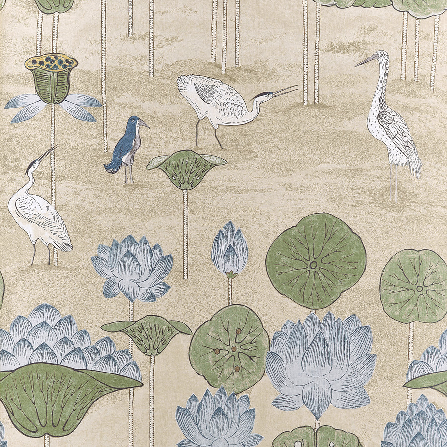 Purchase Thibaut Wallpaper SKU T14638 pattern name Malea color name Sage.
