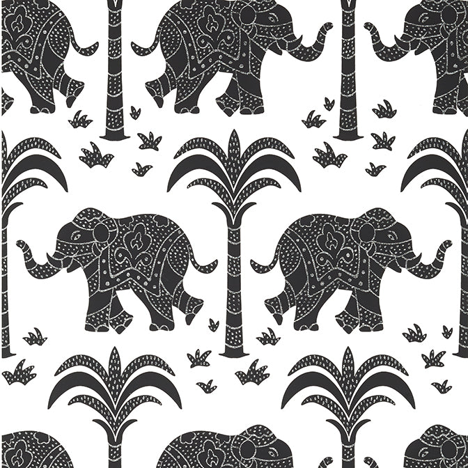 Purchase a sample of T16202 Elephant, Kismet by Thibaut Wallpaper