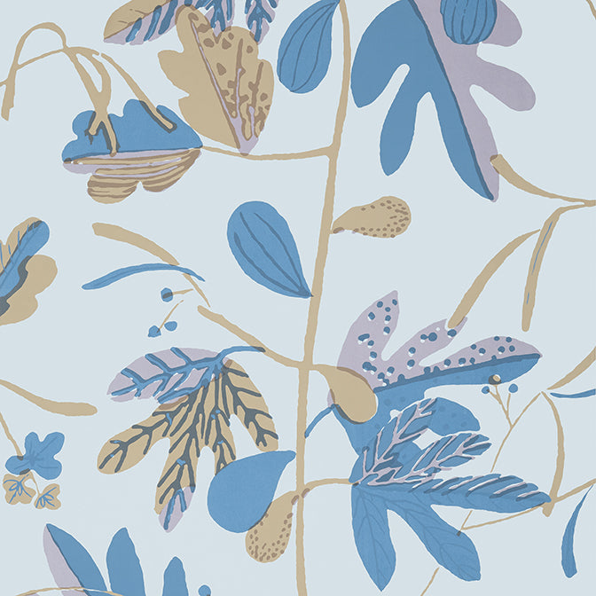 Purchase a sample of T16210 Matisse Leaf, Kismet by Thibaut Wallpaper