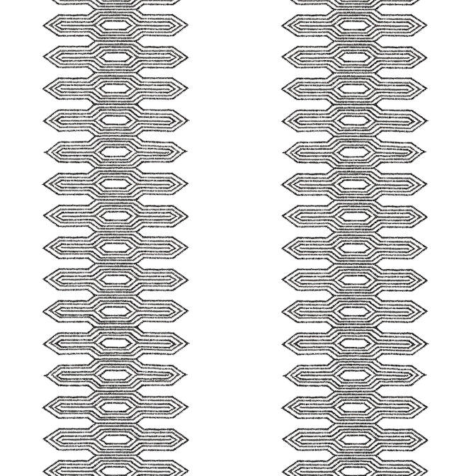 Looking T20809 Nola Stripe Eden Black by Thibaut Wallpaper