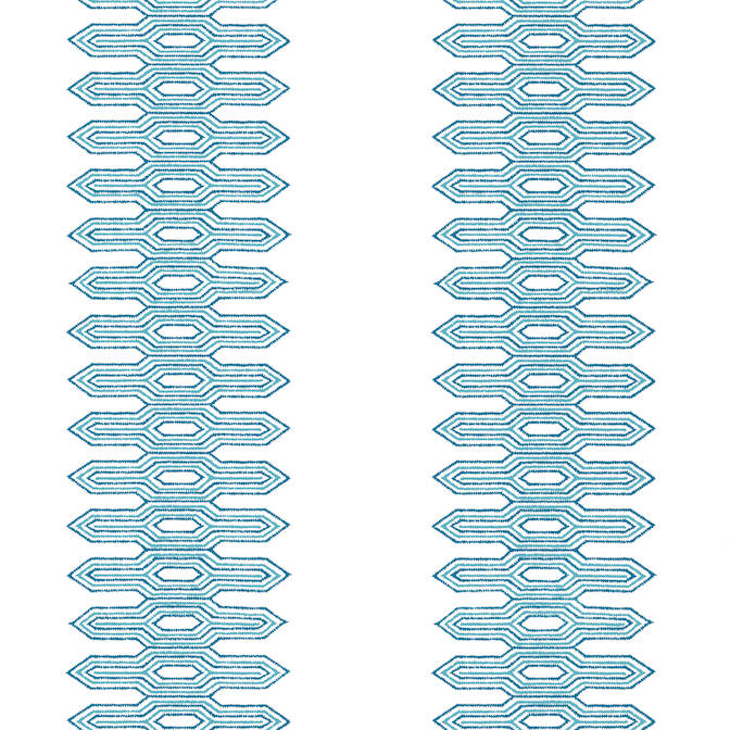 Purchase T20811 Nola Stripe Eden Aqua by Thibaut Wallpaper