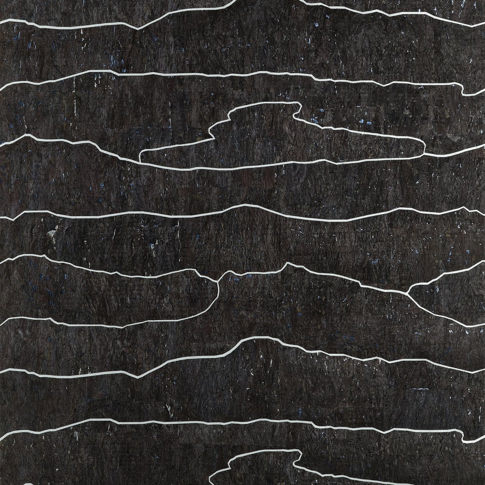 View Thibaut Wallpaper Pattern T24406 pattern name Cloud Mosaic color name Black Silver.