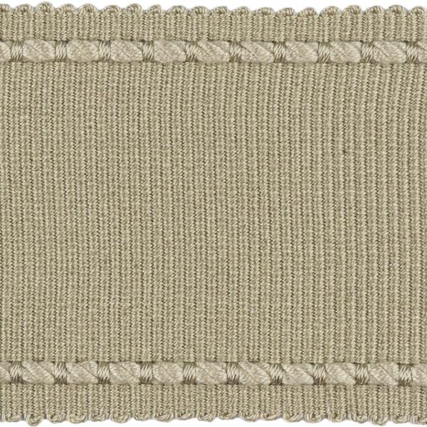 Sample T30733.11.0 Cable Edge Band Dove Grey Trim Fabric by Kravet Design