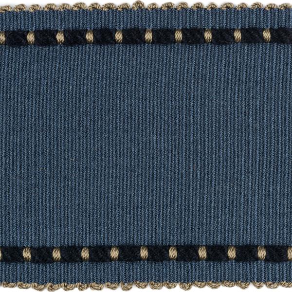 T30733.5.0 | Cable Edge Band, Indigo Blue - Kravet Design Fabric