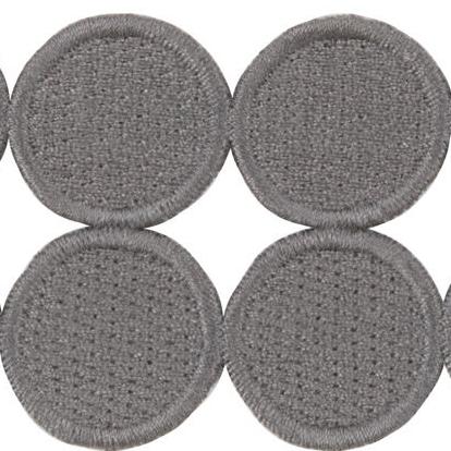 Sample T30737.818.0 Double Dot Charcoal Charcoal Trim Fabric by Kravet Design