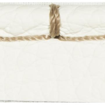Sample T30756.101.0 Whip Stitch Cord Chalk White Trim Fabric by Kravet Design