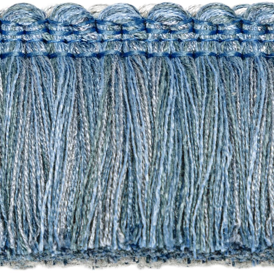 Sample T30825.5.0 Sojourn Fringe, Chambray by Kravet Couture Fabric