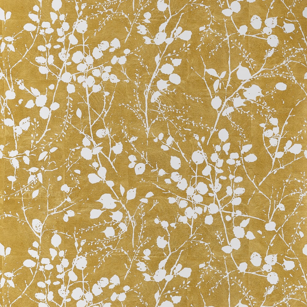 Order Thibaut Wallpaper Item T34093 pattern name Katamari Bud color name Dark Gold and White.