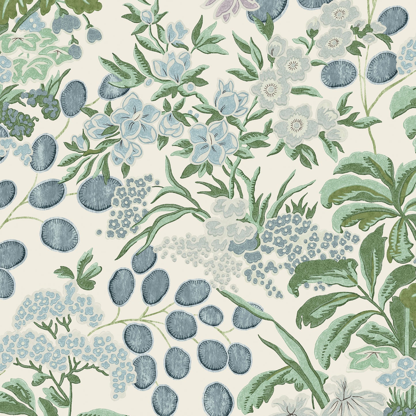 Purchase Thibaut Wallpaper Pattern# T42038 pattern name Meadow color Lavender and Blue.