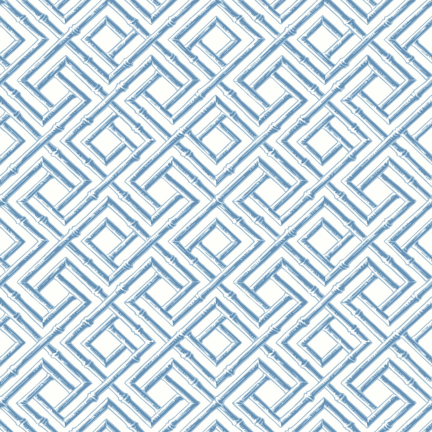 Purchase Thibaut Wallpaper SKU# T42048 pattern name French Lattice color Blue.