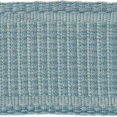 Sample T8012107-35 Coeur Band Aqua Brunschwig and Fils Fabric