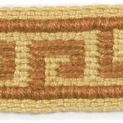 Sample TL10116.2424.0 Mini Greek Key, Copper Trim Fabric by Lee Jofa