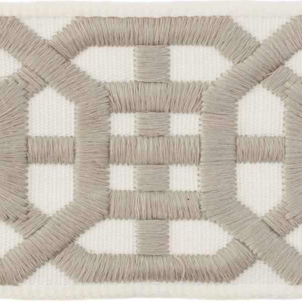 Sample TL10136.11.0 Avignon Tape, Grey by Lee Jofa Fabric