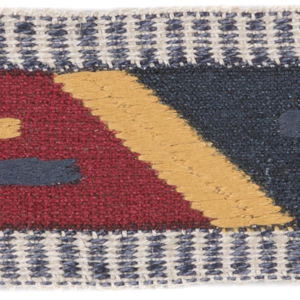 Sample TL10167.945.0 Abbe Tape, Multi Blue by Lee Jofa Fabric