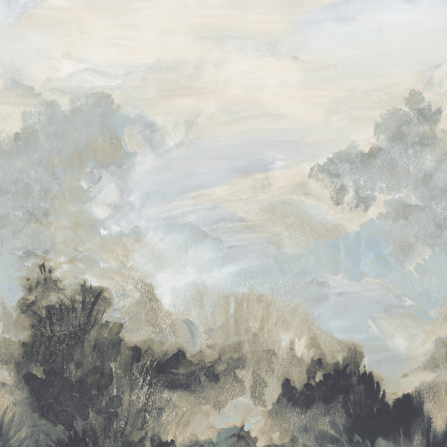 Purchase Thibaut Wallpaper Item# TM41054 pattern name Twilight Mural color Neutral.