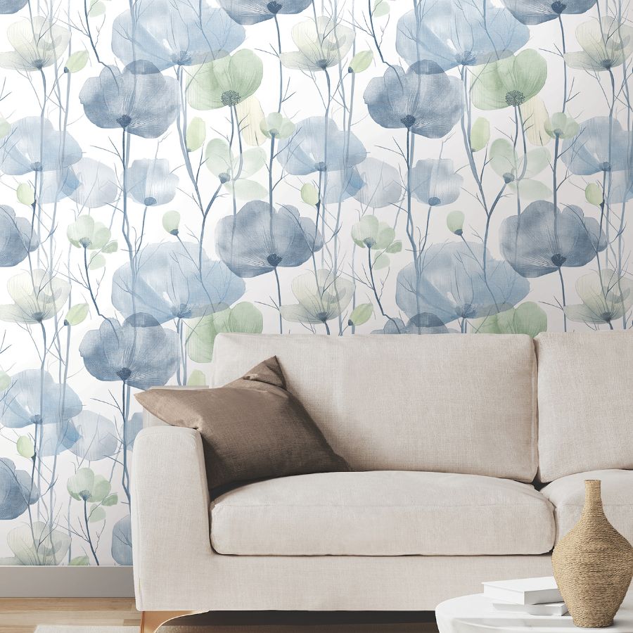 Purchase Vr1535 | Caviar, Cotswolds Poppies - Ronald Redding Wallpaper