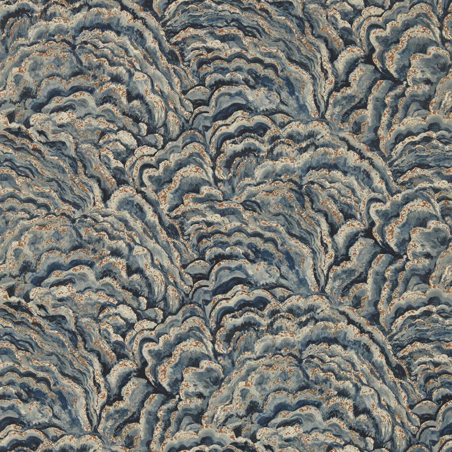 Sample - W0142/04-Cac | Lumino, Blue Modern - Clarke And Clarke Wallpaper - W0142/04.Cac.0