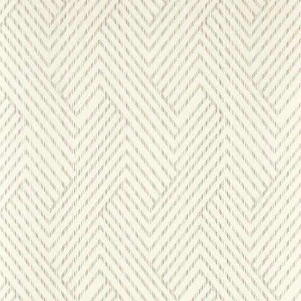 Sample - W0181/02 | Grassetto, Beige Chevron - Clarke & Clarke Wallpaper - W0181/02.Cac.0