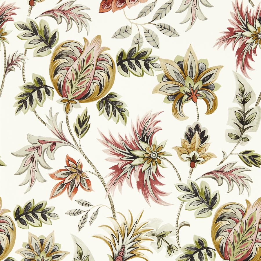 Purchase W0198/01 Sizergh, Multi Color Jacobean - Clarke And Clarke Wallpaper