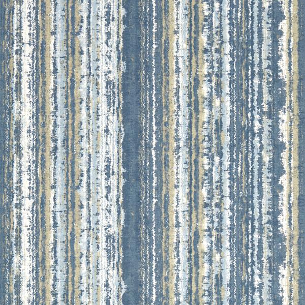 Sample - W0211/02 | Striatus, Blue Stripes - Clarke And Clarke Wallpaper