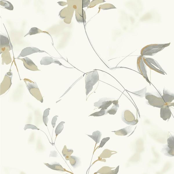 Sample W3587.16.0 Neutral Botanical Kravet Design Wallpaper