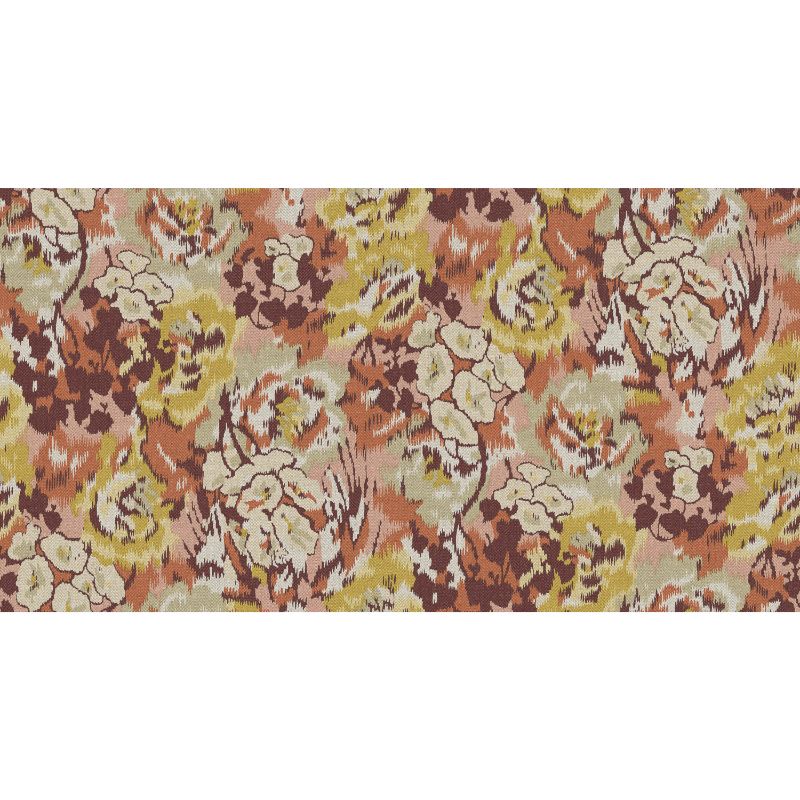 Purchase W3849.412.0 Flower Pot Wp, Orange Floral - Kravet Couture Wallpaper