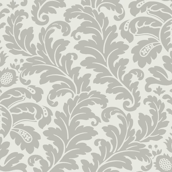 Purchase W3868.1101.0 Kravet Design, Grey Jacobean - Kravet Design Wallpaper