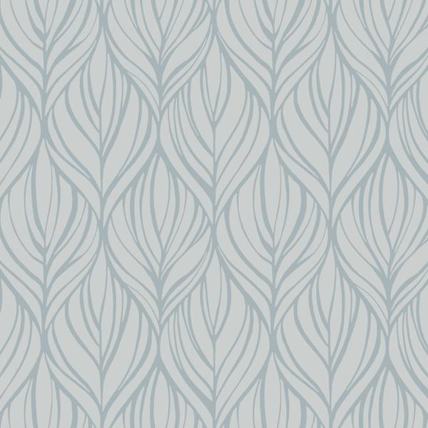 Sample - W3869.11.0 | Kravet Design, Blue Abstract - Kravet Design Wallpaper