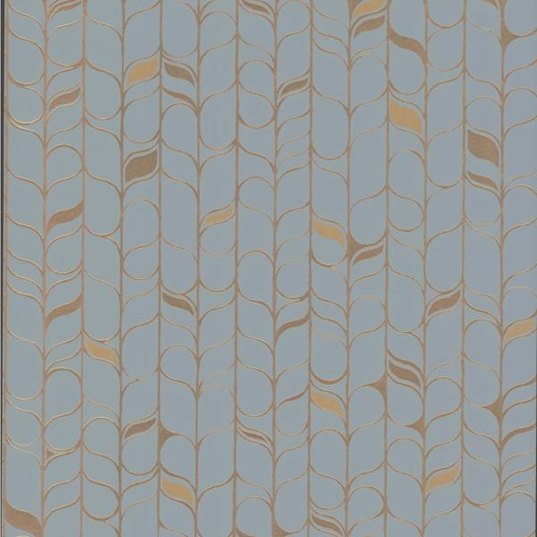 Sample - W3877.115.0 | Kravet Design, Blue Modern - Kravet Design Wallpaper