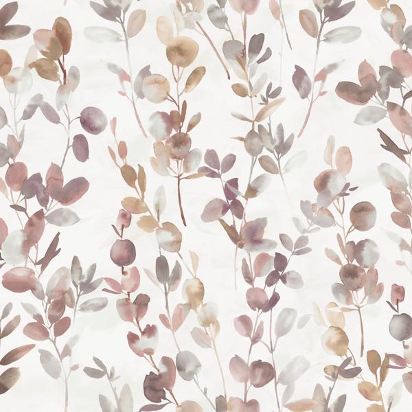Sample - W3883.612.0 | Kravet Design, Purple Botanical - Kravet Design Wallpaper